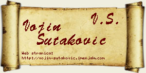 Vojin Šutaković vizit kartica